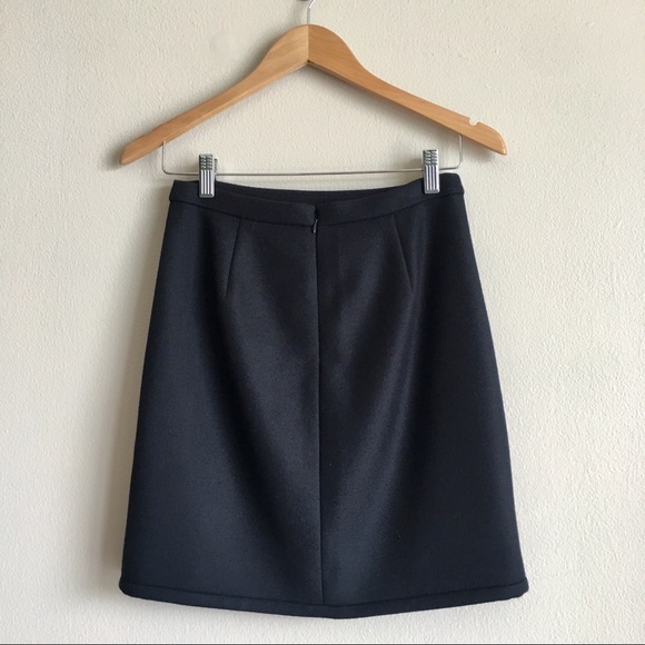 J.CREW Black Wool Skirt - Picture 2 of 4